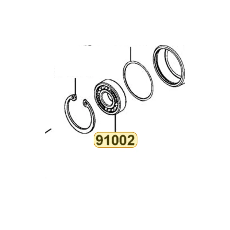91002-GFY6-90B BRG BALL RADIAL 63/22 — diagram cutout