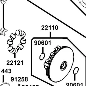90601-PWB1-900 CLIP 30MM — diagram cutout