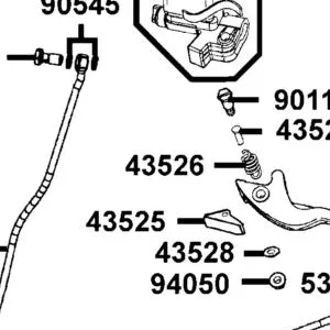 43526-PWA1-900 SPRING RETURN — diagram cutout