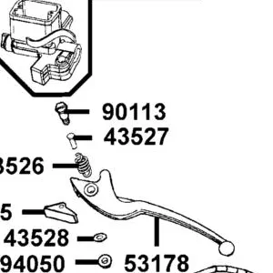 43527-PWA1-900 PIN — diagram cutout