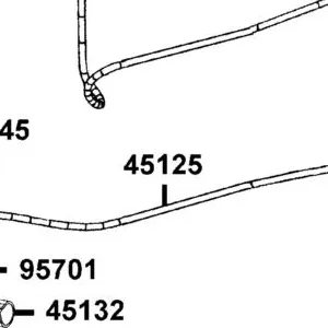 45125-LFA5-E00 HOSE??? BRAKE-JUNCTION/DIRM — diagram cutout