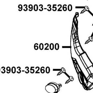 60200-LFA5-E00-N1R MUDGUARD FRONT (Black) — diagram cutout