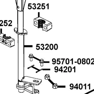 53200-PWB1-900 POST STEERING — diagram cutout