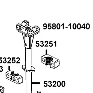 53251-PWB1-900 HOUSING LOWER — diagram cutout