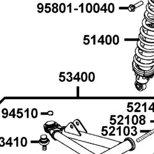 53400-PRB1-900-MAS A-ARM FRONT-UPPER-RH-ASSY — diagram cutout