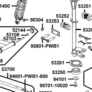 95801-PWB1-900 SCREW SHOULDER-HFH M8 — diagram cutout