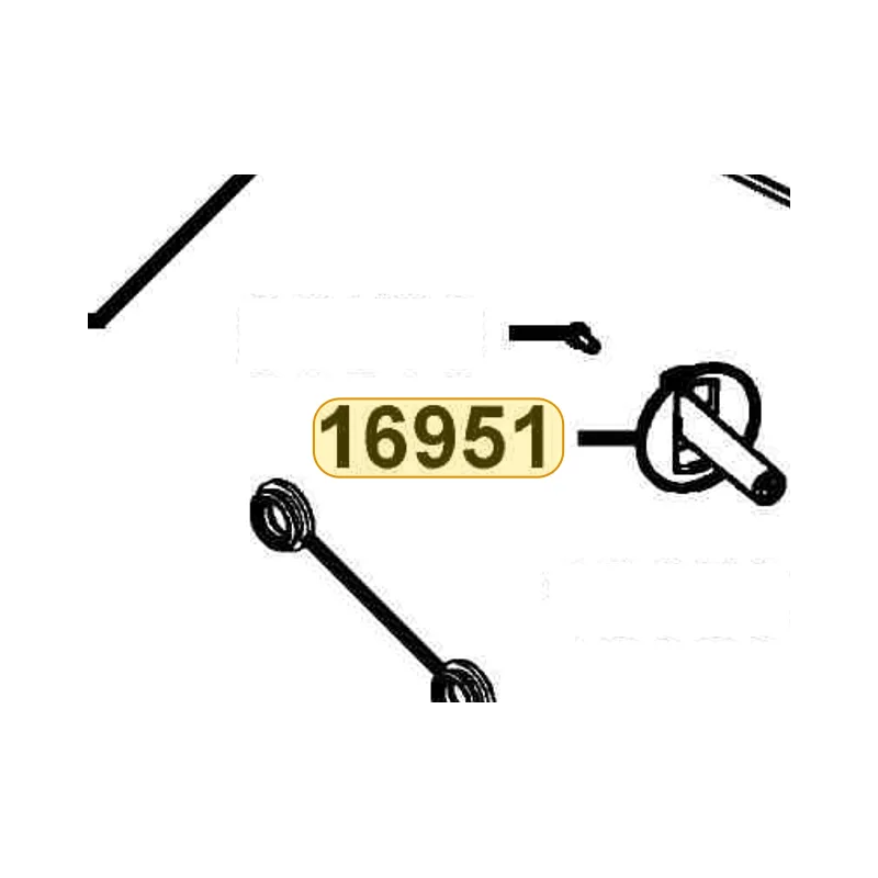 16951-PWB1-900 KNOB FUEL TANK — diagram cutout