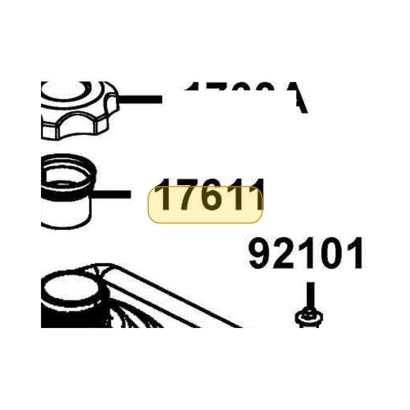 17611-PWB1-900 SLEEVE FUEL TANK — diagram cutout