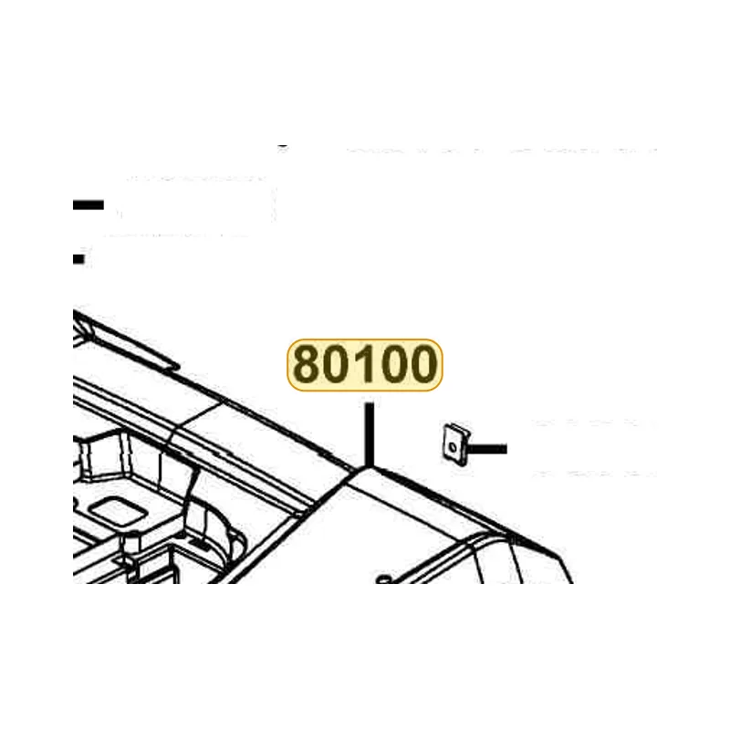 80100-LKK7-E00-Q9P FENDER REAR — diagram cutout