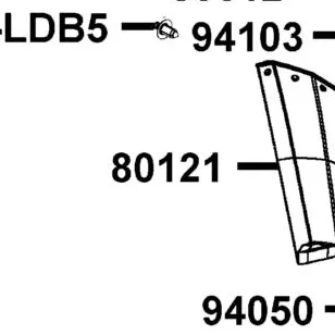 80121-LFA5-E01-N1R MUDGUARD R FLOOR (Black) — diagram cutout