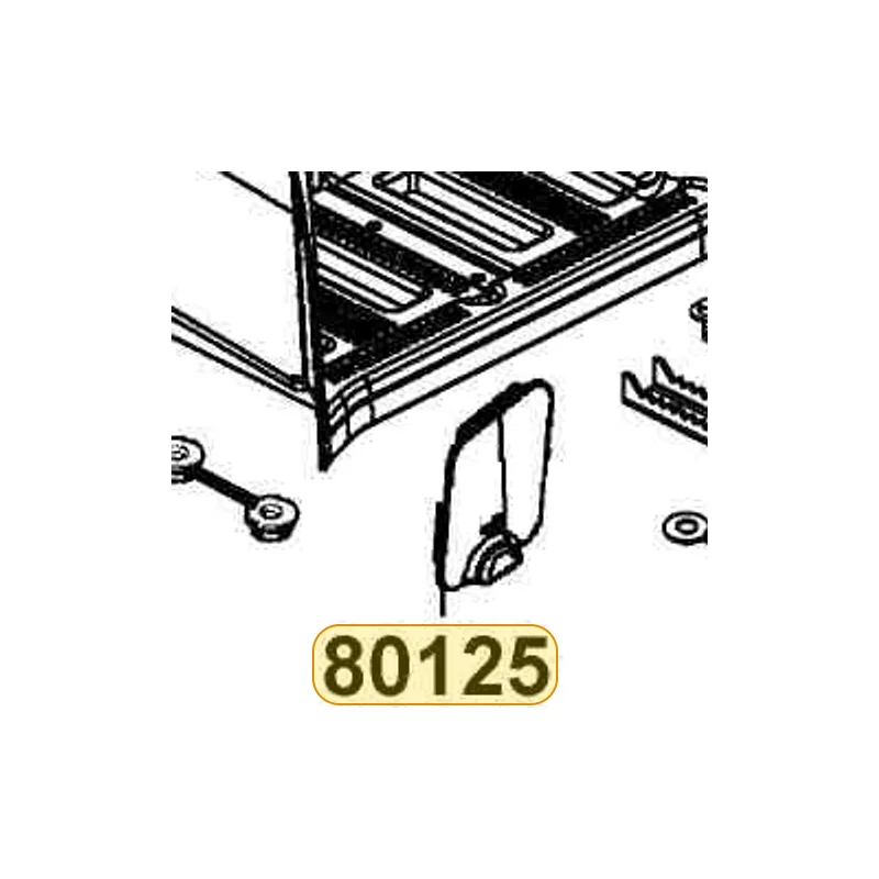 80125-LFA5-E01-N1R COVER OIL LEVER GAUGE (Black) — diagram cutout