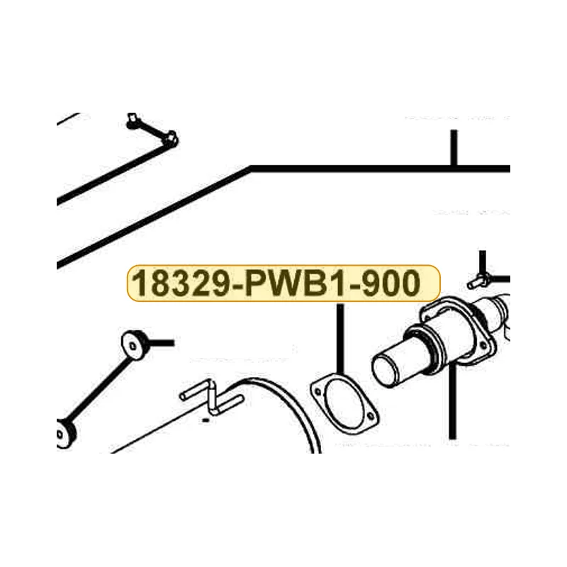 18329-PWB1-900 GASKET SPARK ARRESTER — diagram cutout