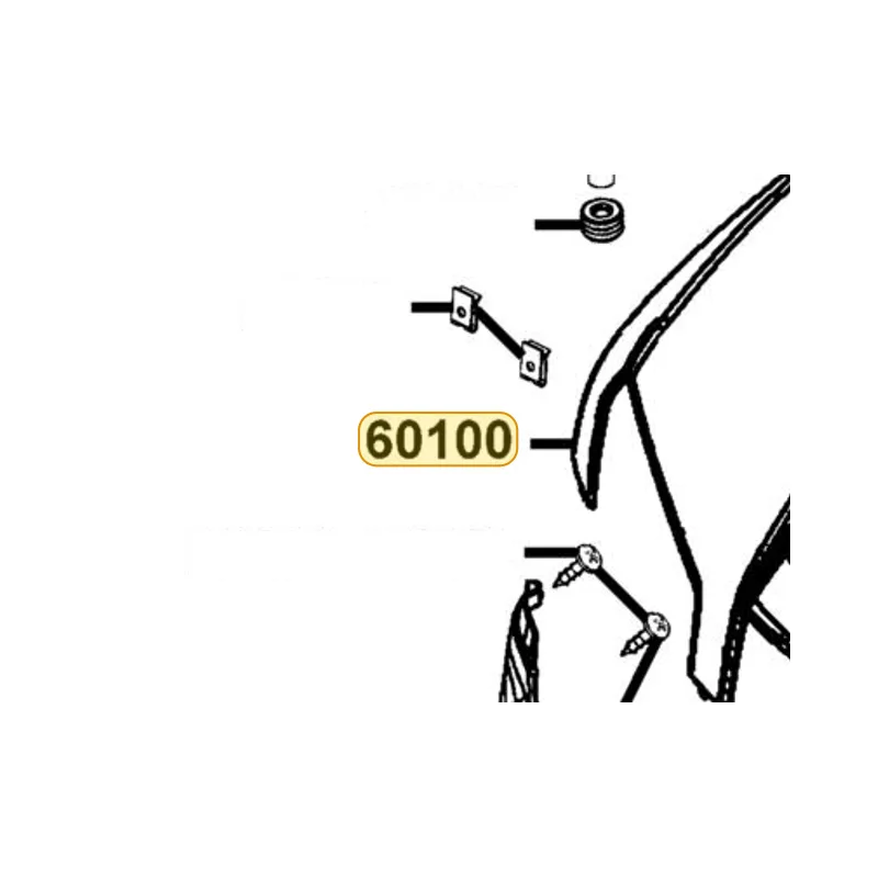 60100-LFA5-E00-CHR FENDER FRONT — diagram cutout