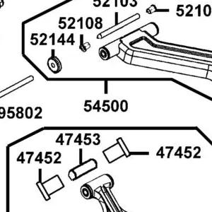 54500-PRB1-900-MAS CONTROL ARM LH UPPER ASSY — diagram cutout