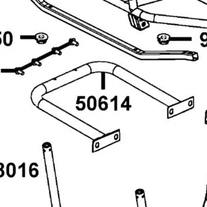 50614-PWB1-900 FOOTREST WELDMENT — diagram cutout