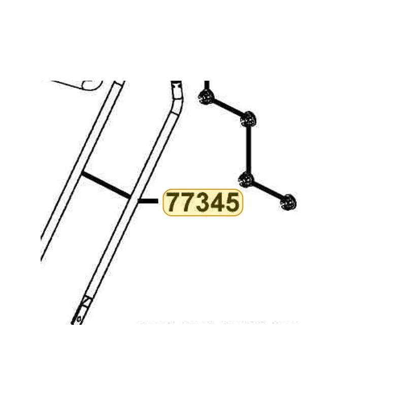 77345-LFA5-E00 TUBE REAR MOUNT-REAR RACK — diagram cutout