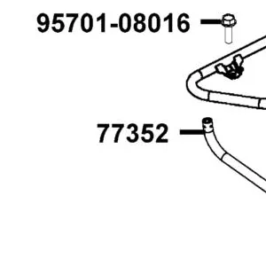 77352-LFA5-E00 TUBE RACK MOUNT — diagram cutout