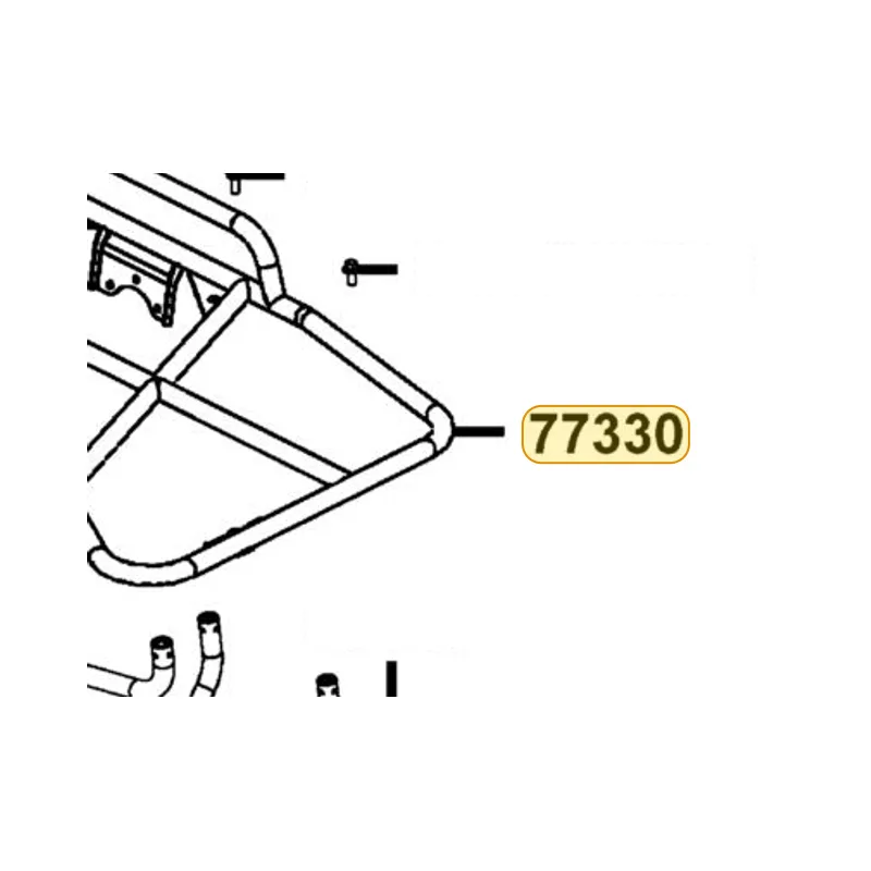 77330-LFA5-MG0-MAS RACK REAR — diagram cutout