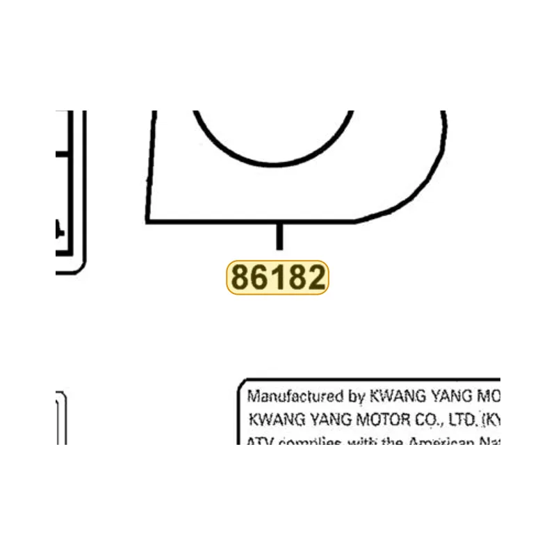 86182-LFA5-M30-T01 SW LABEL — diagram cutout
