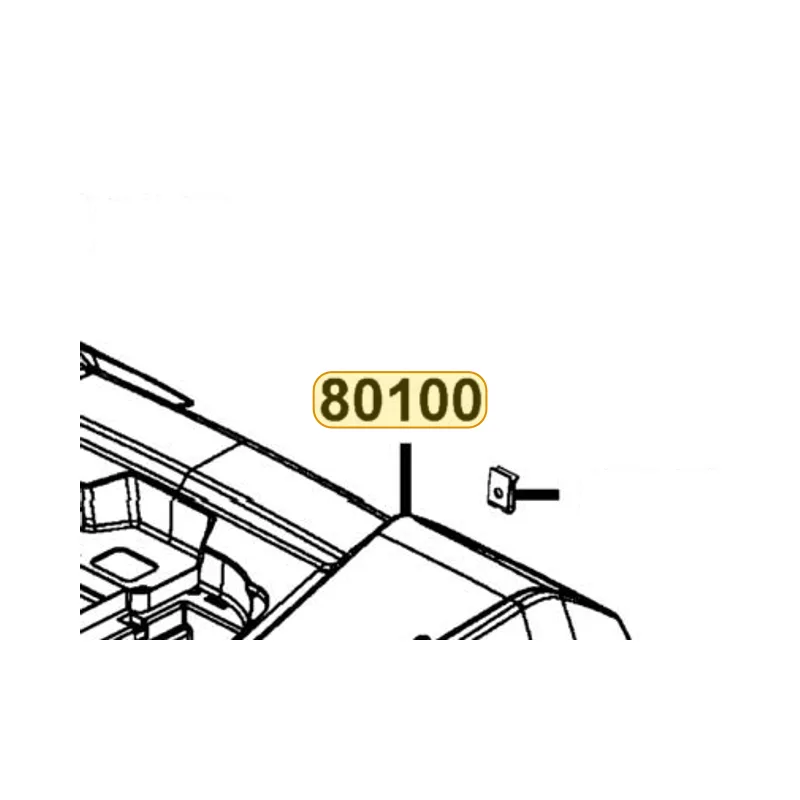 80100-LKK7-E00-Q2R FENDER REAR — diagram cutout