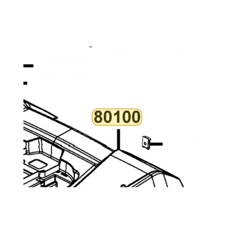 80100-LKK7-E00-YUR FENDER REAR — diagram cutout