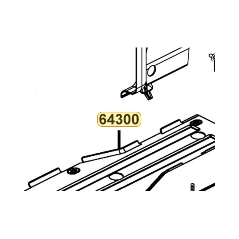 64300-PWB1-900-N1R PLATE SKID (Black) — diagram cutout
