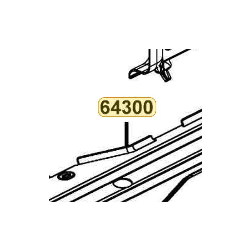 64300-PWB1-910 PLATE SKID — diagram cutout
