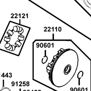 90601-LFA5-900 CLIP 30MM — diagram cutout