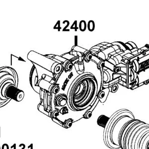 42400-AEB8-500 GEARCASE FRONT(3.1)-ASSEMBLY — diagram cutout
