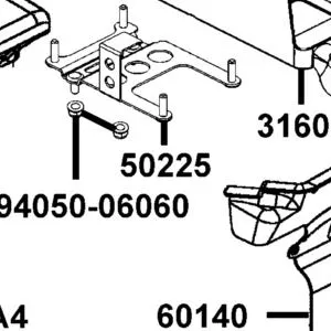 50225-PRB2-900 STAY ECU — diagram cutout