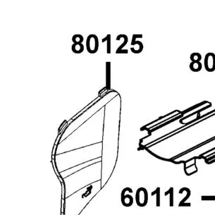 80125-LGC3-E00-N1R COVER OIL LEVEL GAUGE (Black) — diagram cutout