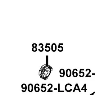83505-LKK7-E00-N1R CAP SIDE COVER (Black) — diagram cutout