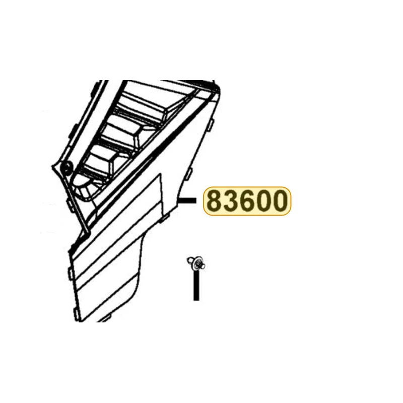 83600-LGC3-E00-N1R COVER L SIDE (Black) — diagram cutout
