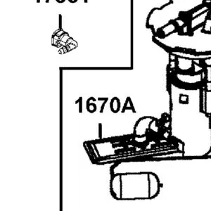 1670A-ZXA6-M01 FILTER ASS'Y FUEL — diagram cutout