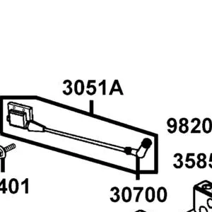 3051A-PRB8-900 COIL ASS'Y IGNITION — diagram cutout
