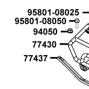 77430-LKK7-E00 RACK FRONT — diagram cutout