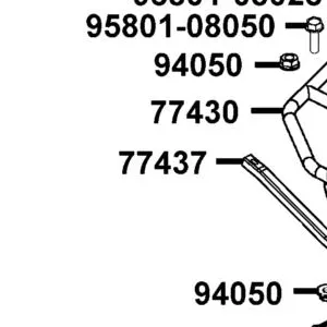77437-LGC3-E00 TUBE REAR MOUNTIMG-FRONT — diagram cutout
