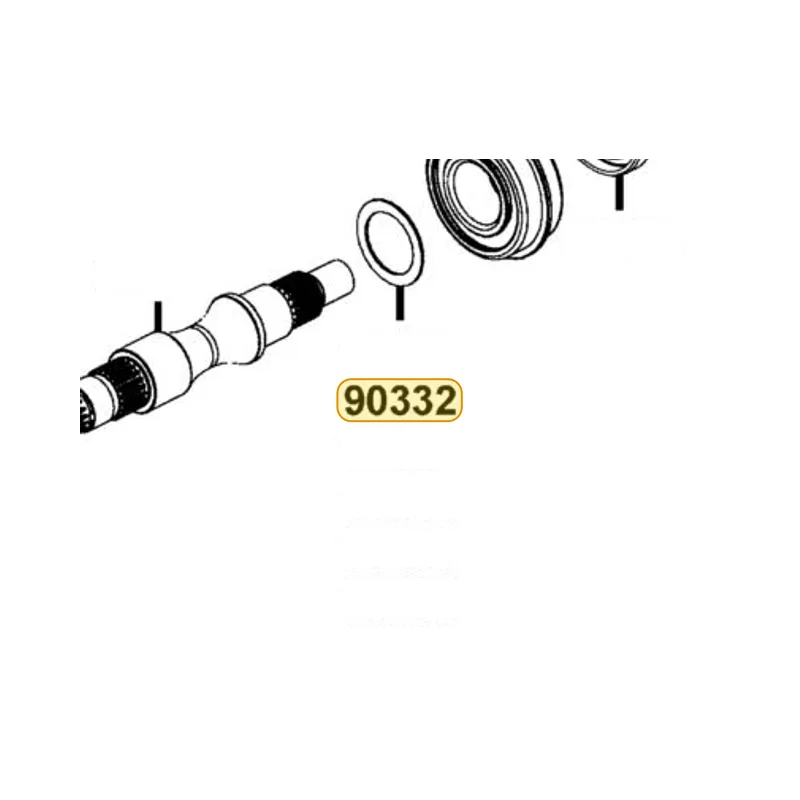90332-PWB1-900 SHIM DRIVEN BEVEL GEAR B (0.625~0.675) — diagram cutout