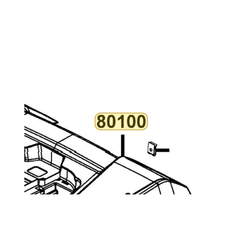 80100-LKK7-600-HUP FENDER REAR SILVER — diagram cutout