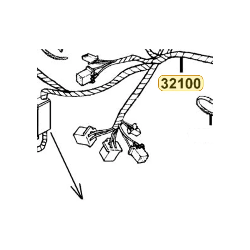 32100-LKK7-900 HARNESS WIRE — diagram cutout