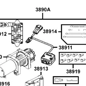 3890A-LKK7-E00 WINCH ASSY — diagram cutout