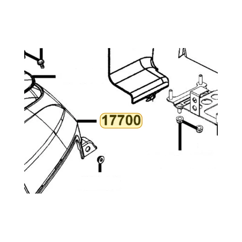 17700-LKK7-E00-CHR COVER TANK — diagram cutout