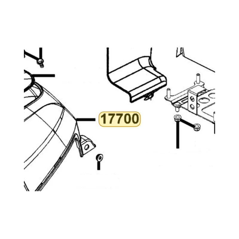 17700-LKK7-600-YZP COVER TANK — diagram cutout