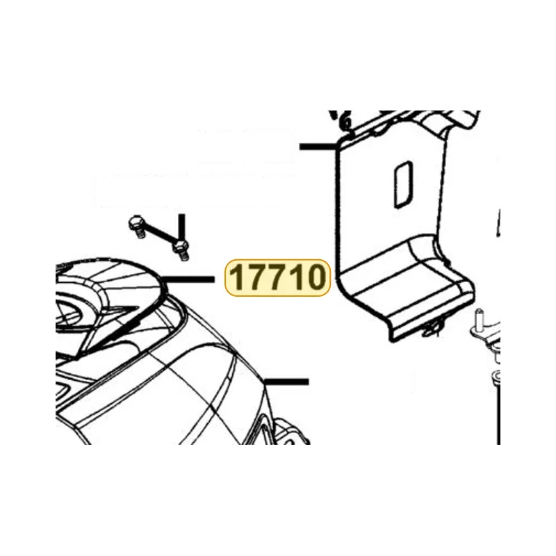 17710-LKK7-600-YZP CAP TANK COVER — diagram cutout