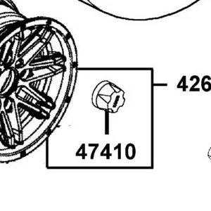 47410-AGA8-M00 CAP WHEEL SHAFT — diagram cutout