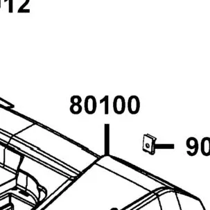 80100-LKK7-600-X6P FENDER REAR — diagram cutout