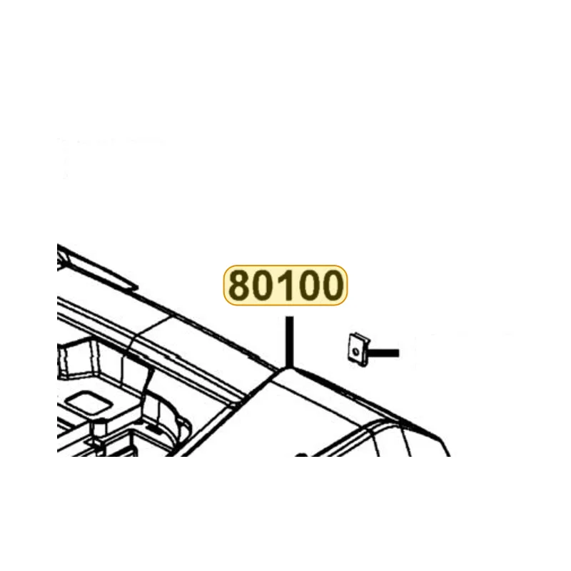 80100-LKK7-600-YZP FENDER REAR — diagram cutout