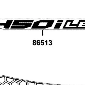 86513-AEB8-M00-T04 STRIPE B R FR FENDER — diagram cutout