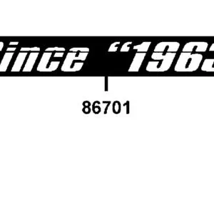86701-LCA4-M30-T02 STRIPE SINCE 1963 — diagram cutout