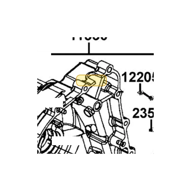 11330-LDB5-E00 COVER ASSY R CRANK CASE — diagram cutout